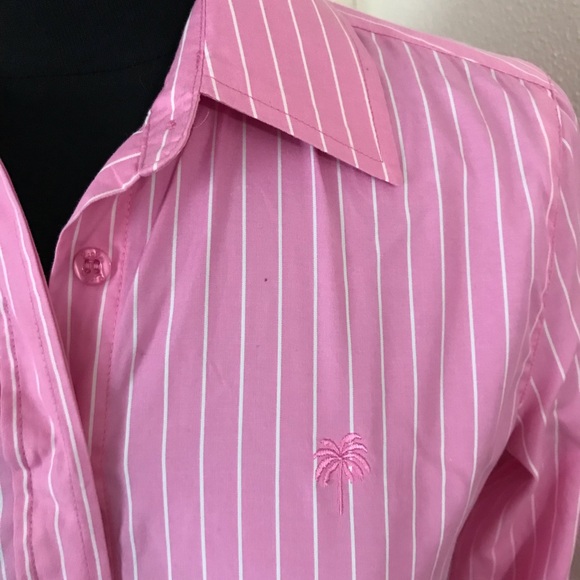 Lilly Pulitzer Pink and White Button Down. Size 2. - Picture 3 of 8